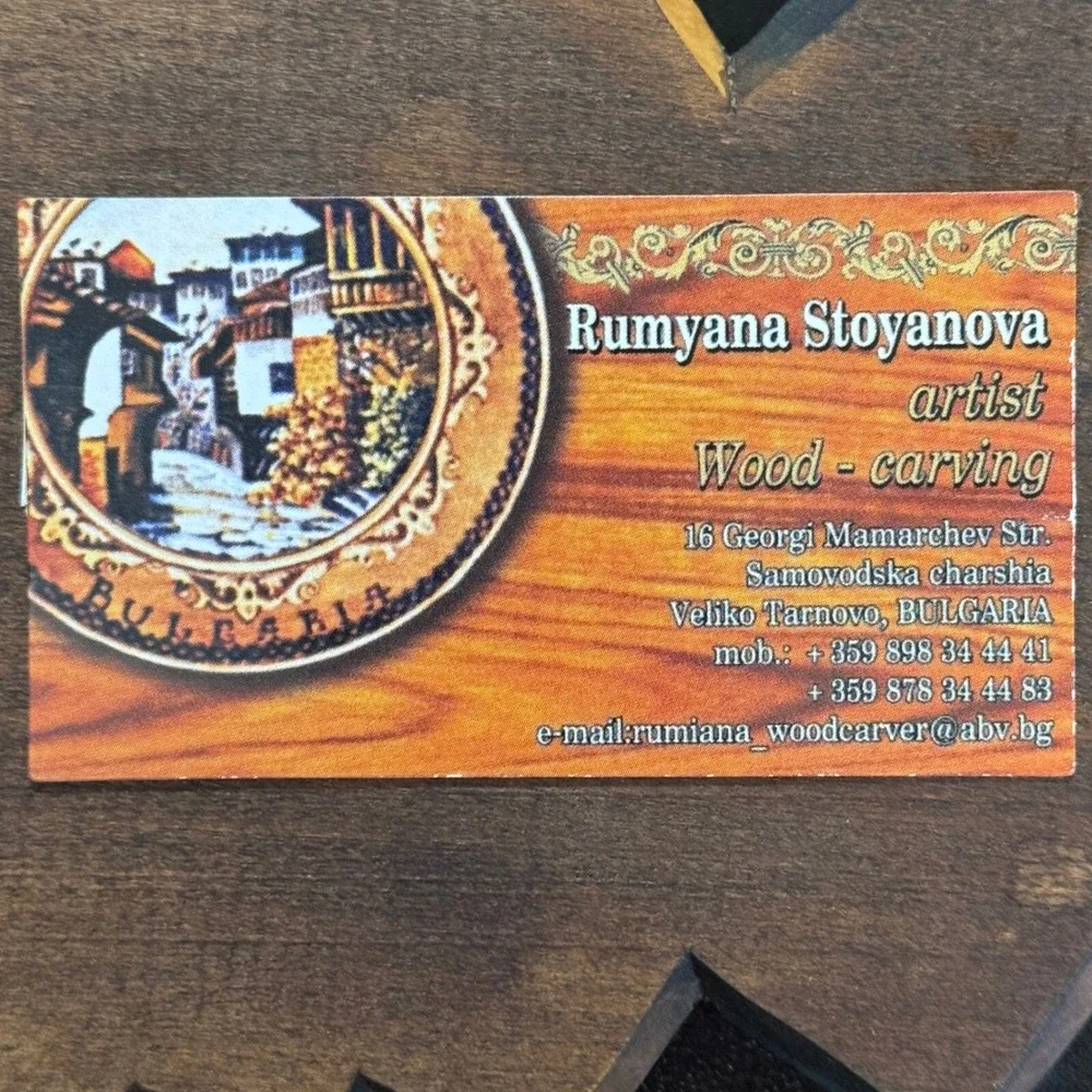 Vintage Stoyanova Hand Carved Wood Folk Art‎ 10